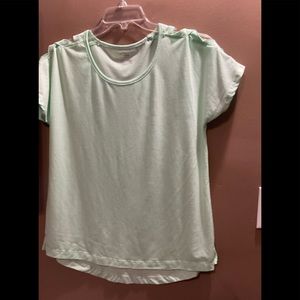 TEC GEAR MINT GREEN L HIGH LOW HEM cut out straps at shoulders